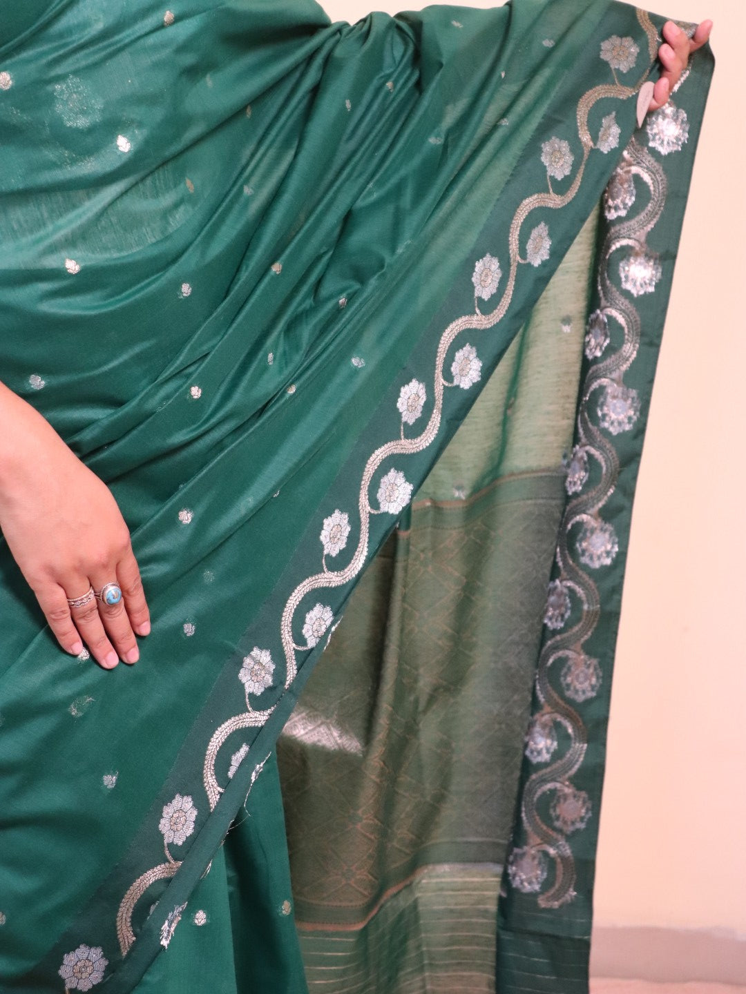 Cotton Banarasi With Sona Rupa Weaving
