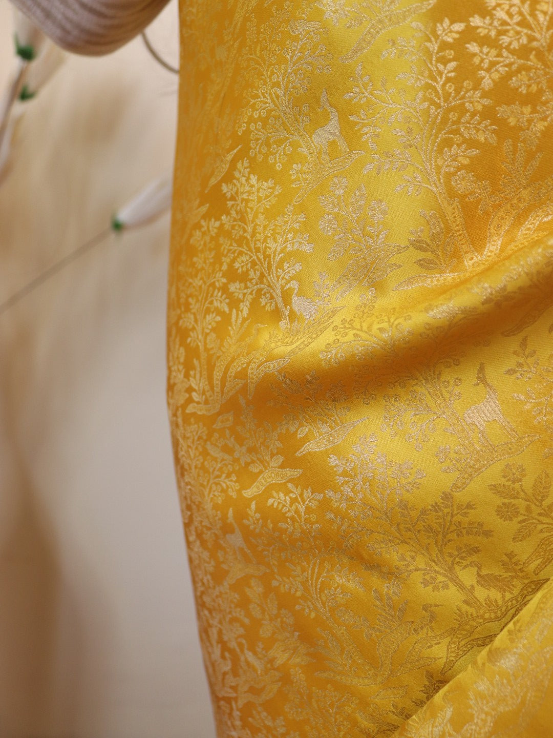 Banarasi Silk Jamawar Saree - Yellow