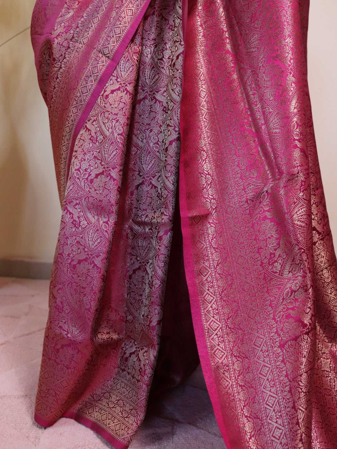 Banarasi Silk Jamawar Saree - Maroon