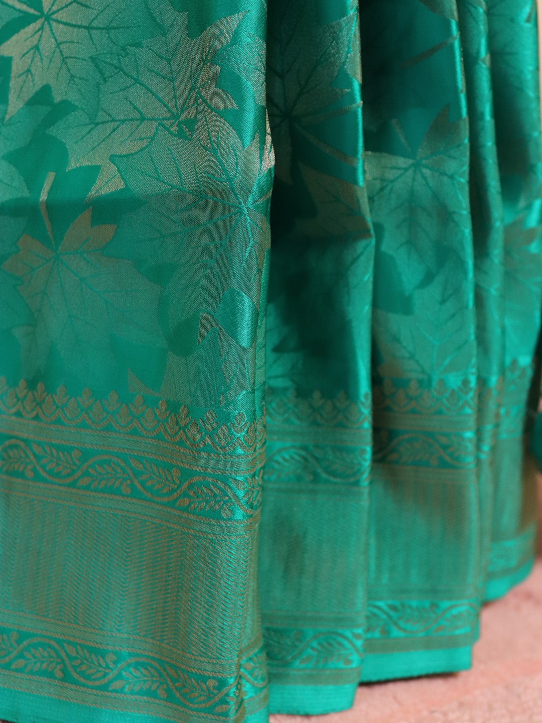 Banarasi Silk Jamawar Saree - Green