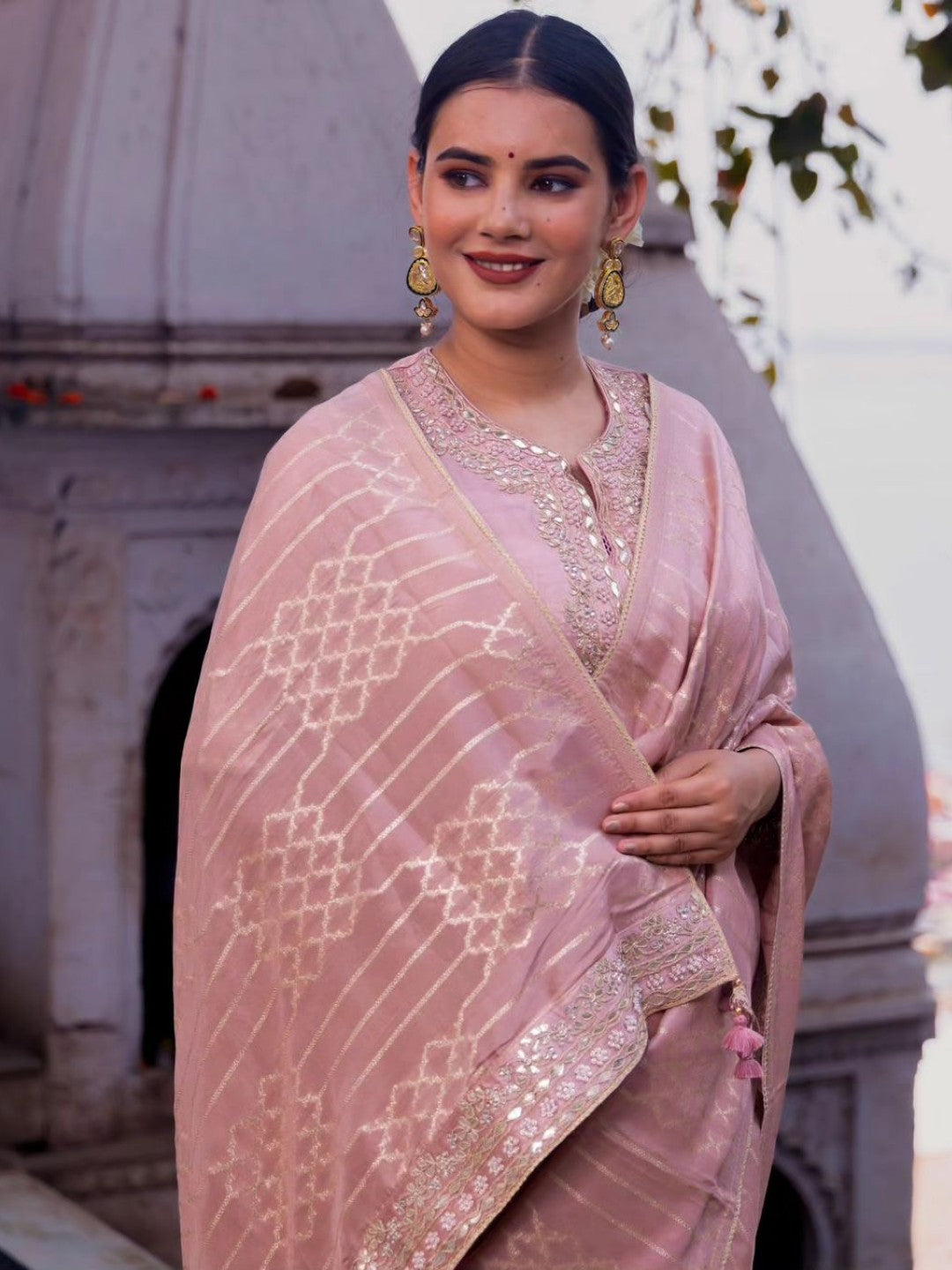 Banarasi Georgette Khaddi Silk Saree In Multiple Colors