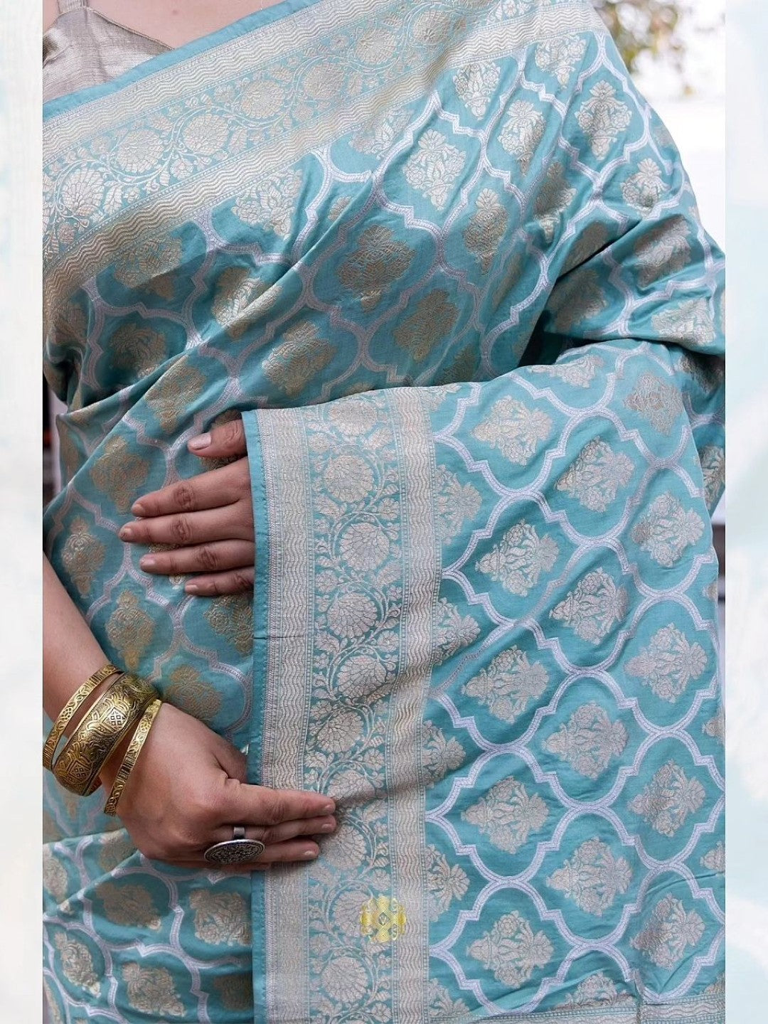 Pure Katan Silk Handwoven In Banaras