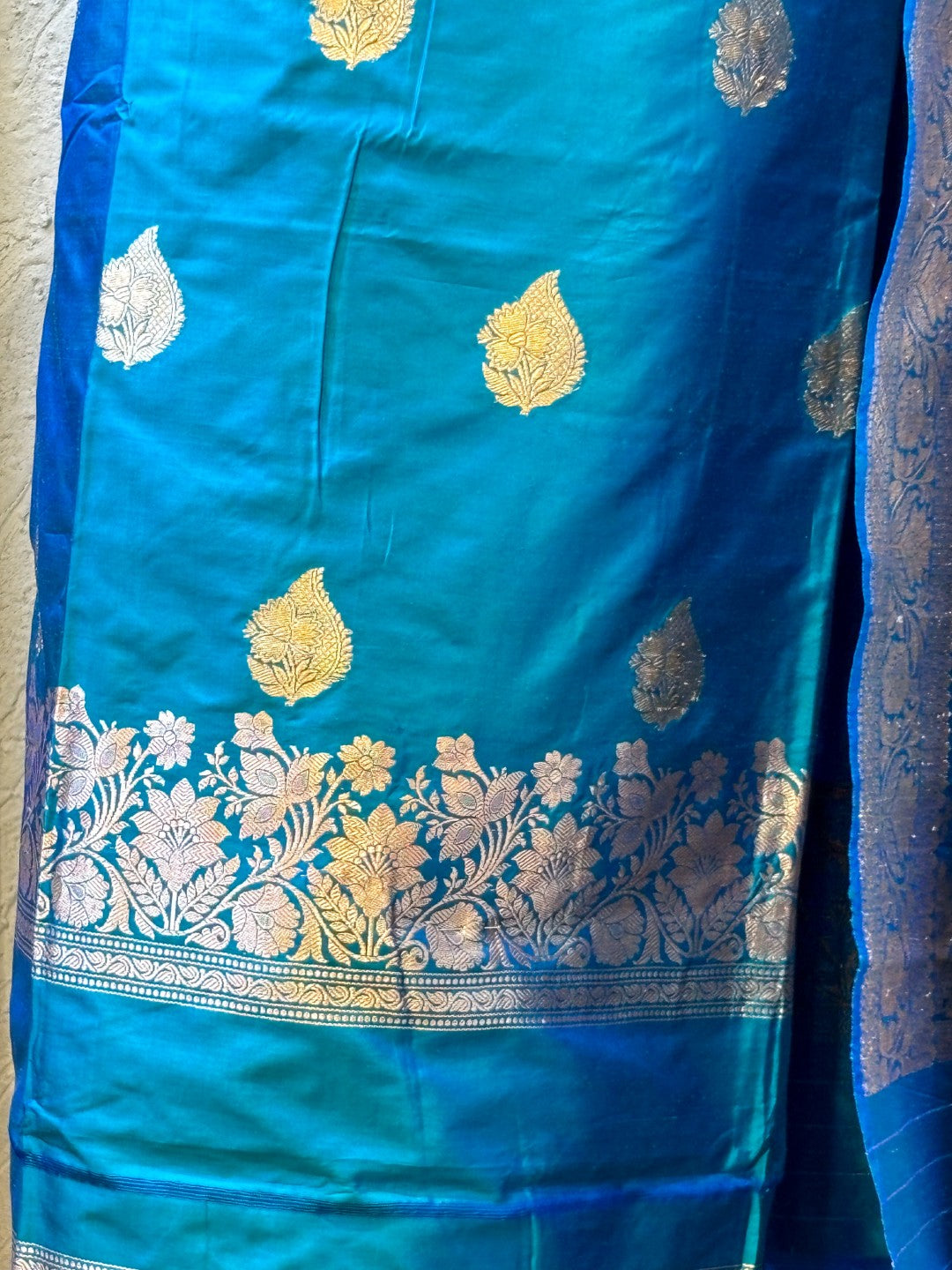 Mashru Silk Minakari Banarasi Jungla Unstitched Suit