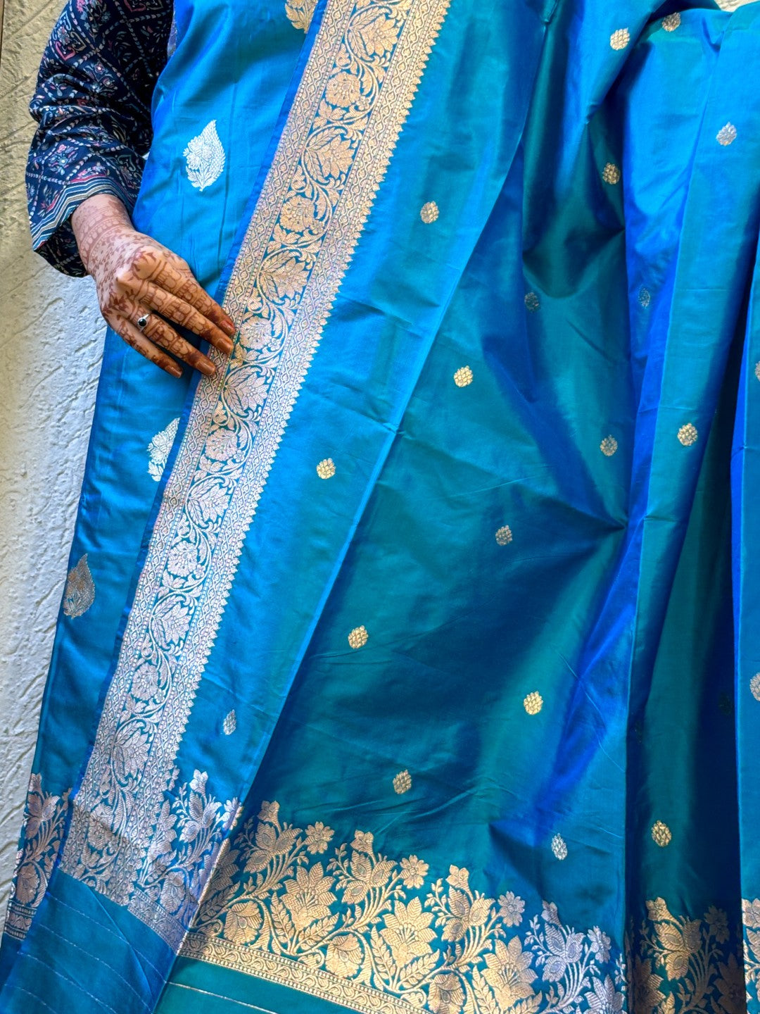 Mashru Silk Minakari Banarasi Jungla Unstitched Suit