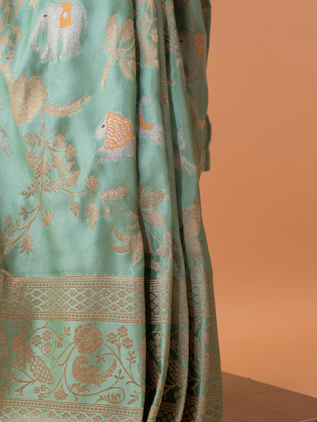Handloom Banarasi Pure Khaddi Jaal Saree