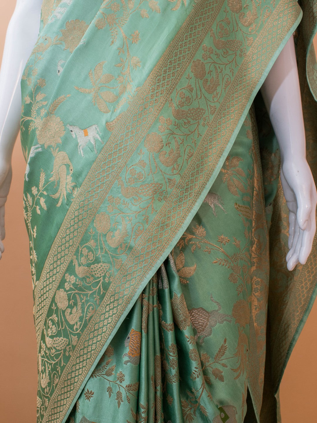 Handloom Banarasi Pure Khaddi Jaal Saree