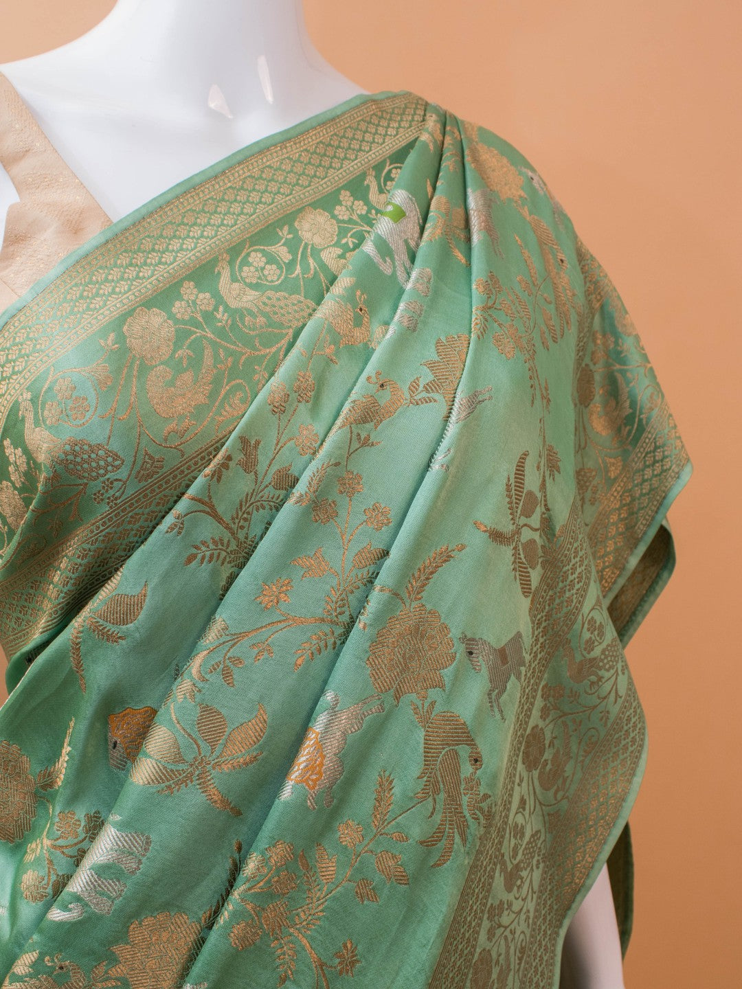 Handloom Banarasi Pure Khaddi Jaal Saree