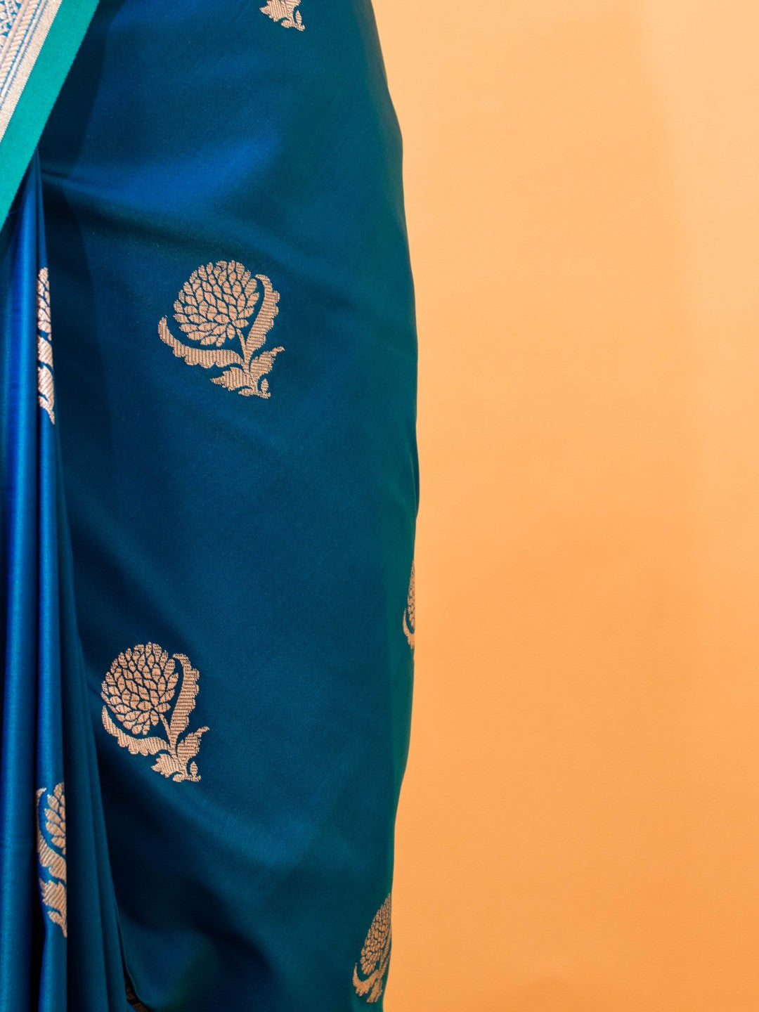 Mashru Silk Flower Buti Saree