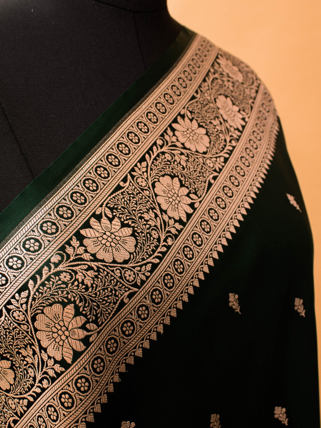 Mashru Silk In Unique Butti Weaved In Silver Zari All Over