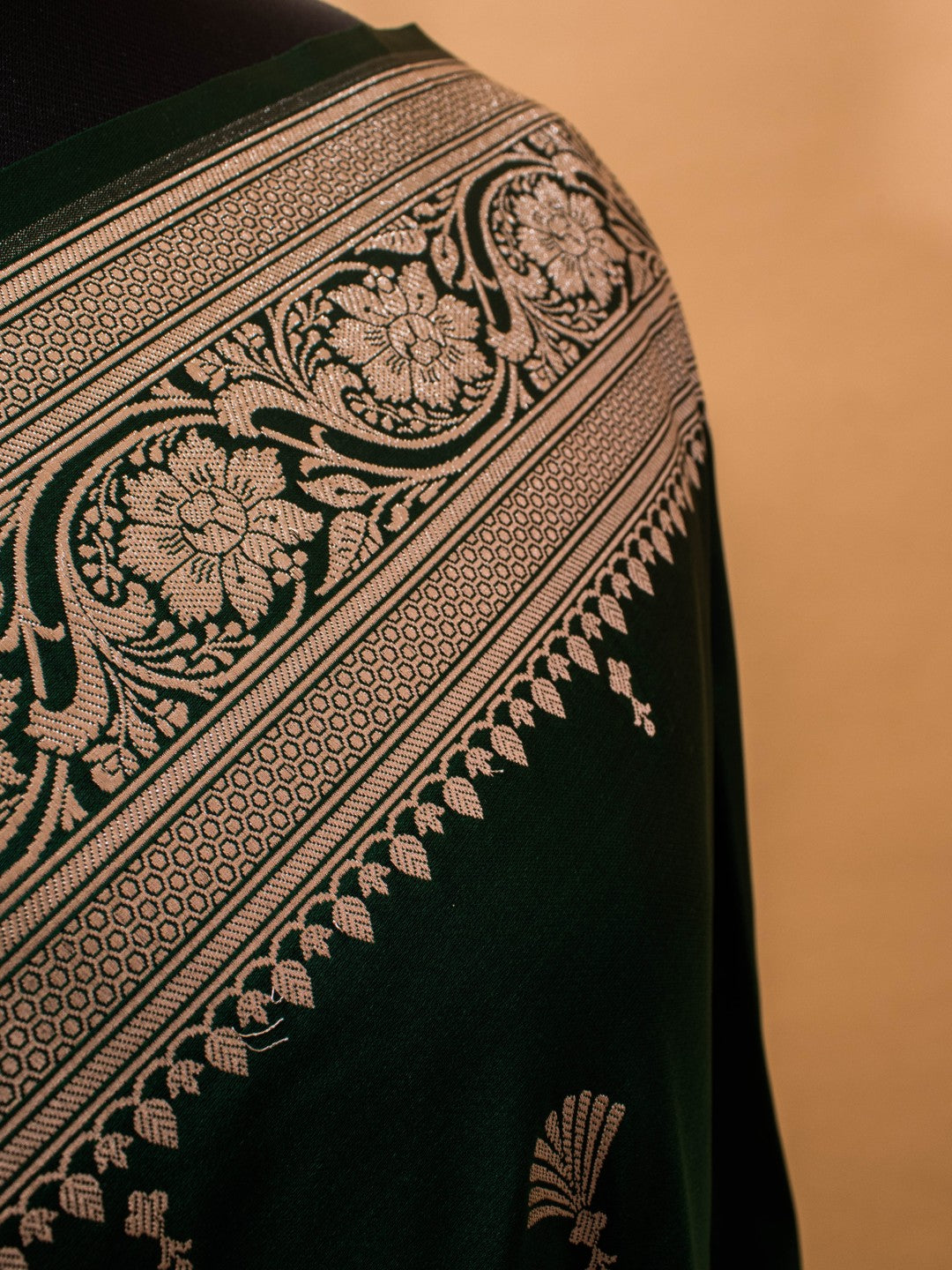 Mashru Silk In Unique Butti Weaved In Silver Zari All Over