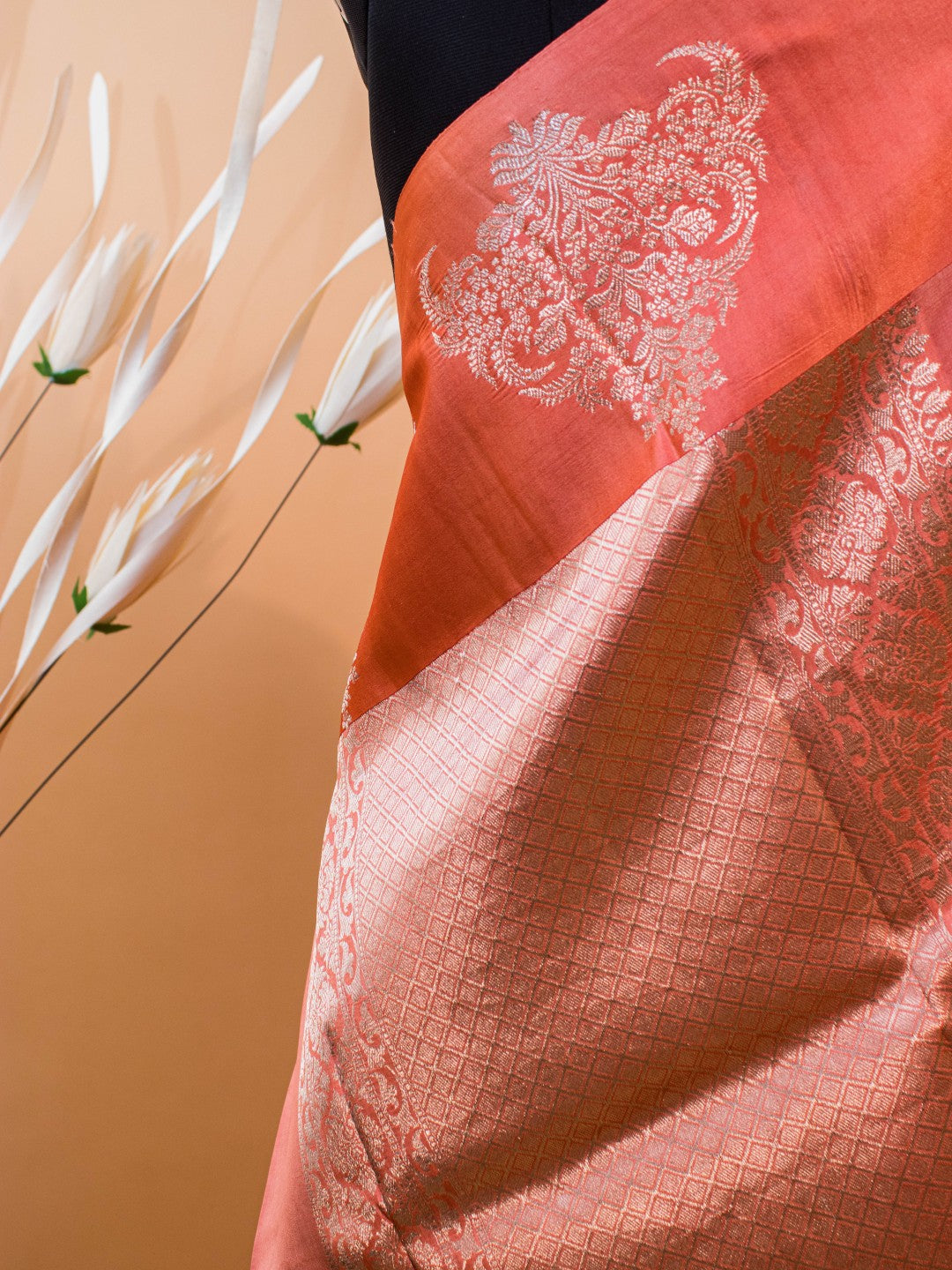Pure Mashru Silk In Banarasi Motifs At Border