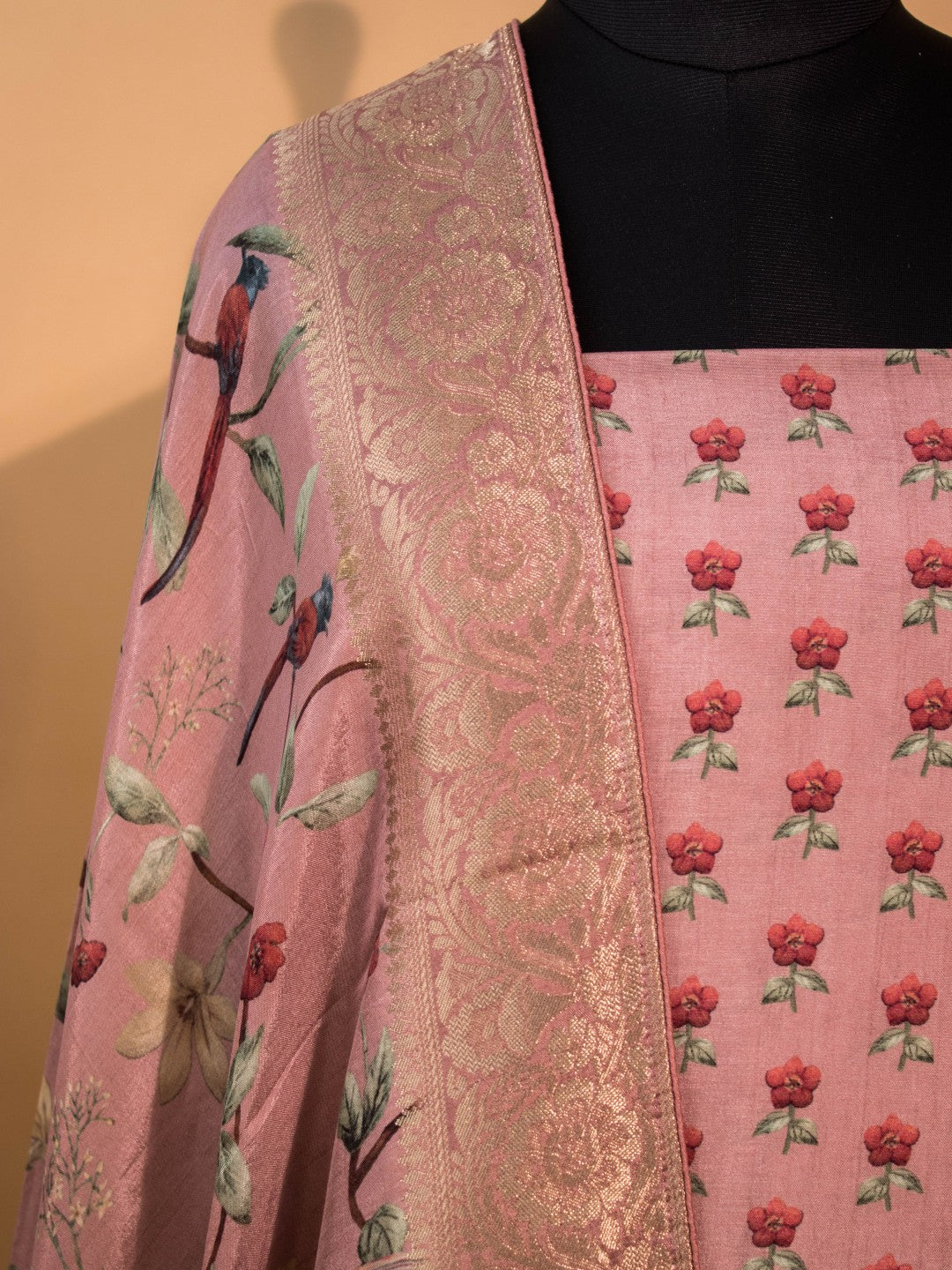 Pure Silk Digital Printed Unstitched Suit
