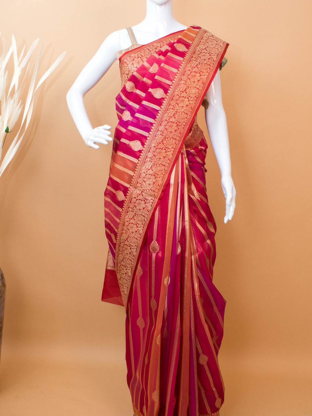Rangaat Weaved In Kora Silk Saree - Multi