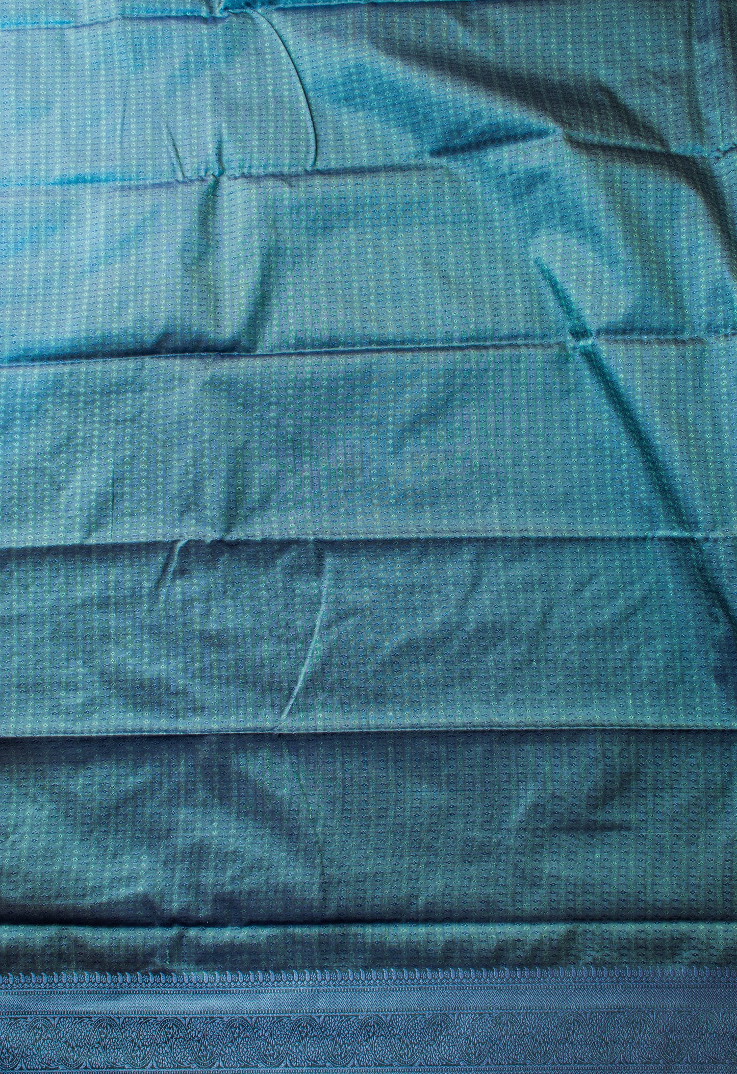 Handloom Resham Tanchui In Pure Silk Blue