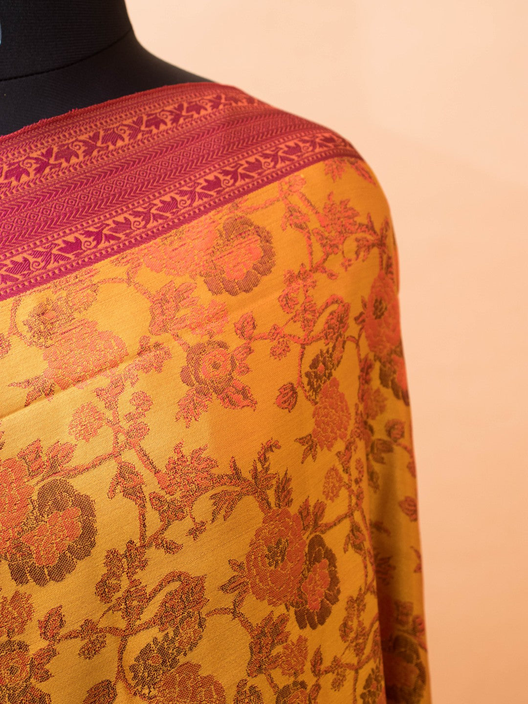 Handloom Banarasi Resham Tanchui In Pure Silk Saree - Yellow