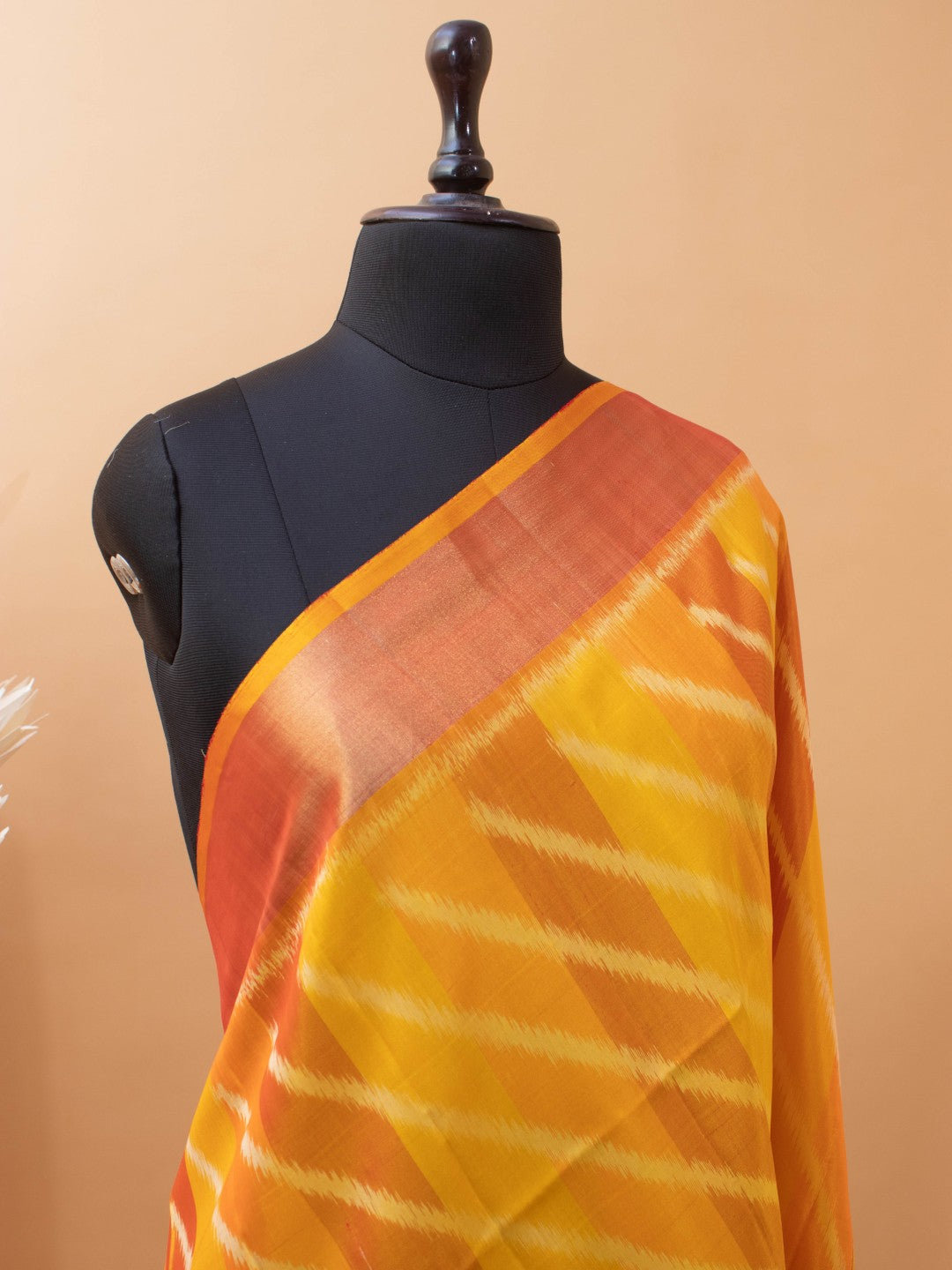 Traditional Ekkat Style Designer Sarees In Pure Silk