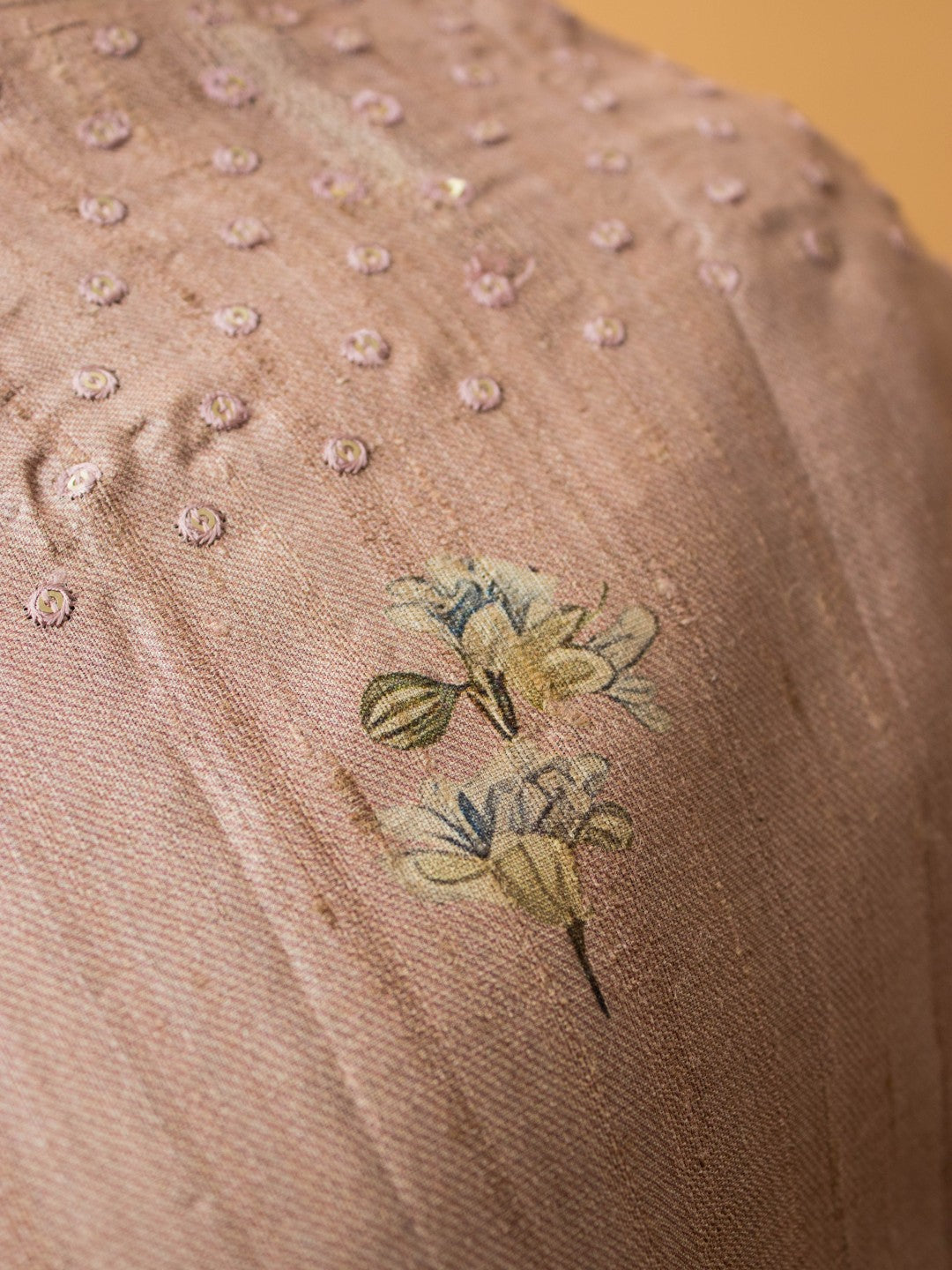 Pure Tussar Silk Printed In Sober N Elegant Taste