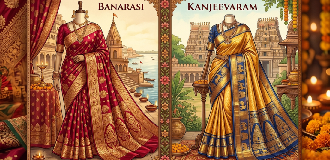 Banarasi vs Kanjeevaram: Which Saree Should You Buy First?