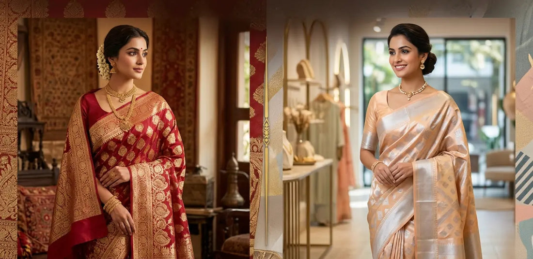 Classic vs Contemporary saree