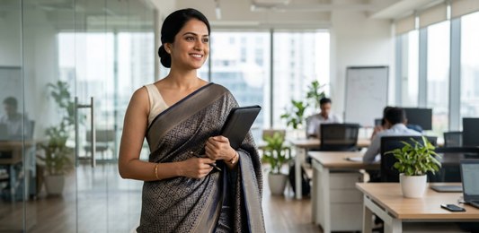 Office Appropriate Banarasi: How to Style It Without Looking Overdressed