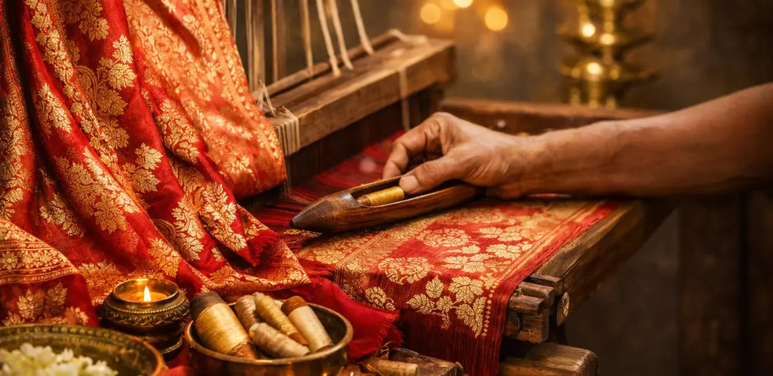 What Makes Handloom Banarasi Suits Rich in Texture and Tradition