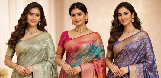 Organza Banarasi Sarees Trending
