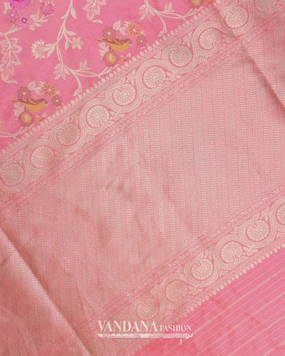 Handloom Banarasi Saree - Pink