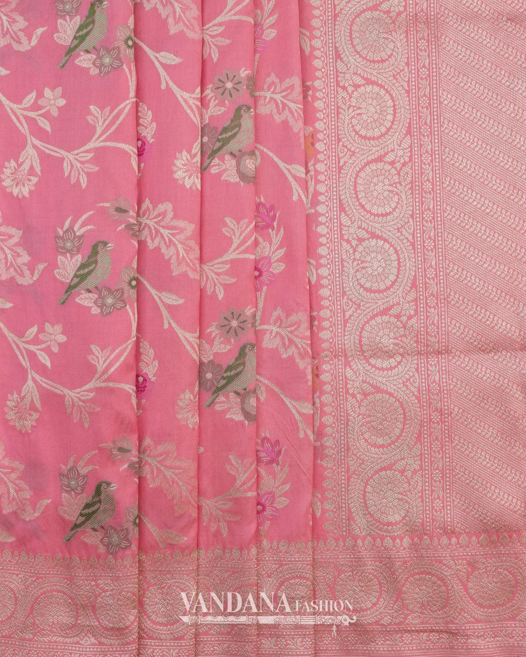 Handloom Banarasi Saree - Pink
