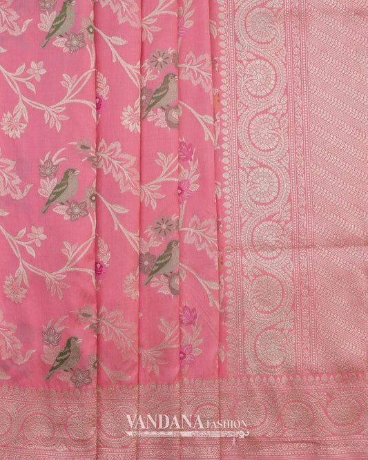 Handloom Banarasi Saree - Pink