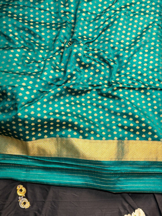 Mashru Silk Minakari Banarasi Jungla