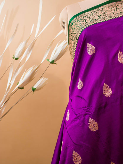 Pure Kataan Silk Contrast Ragkaat Border Design