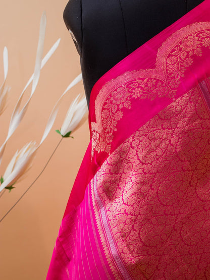 Pure Mashru Silk Scalping Border Buti Design