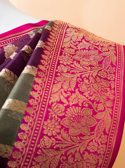 Rangaat Weaved In Kora Silk Saree