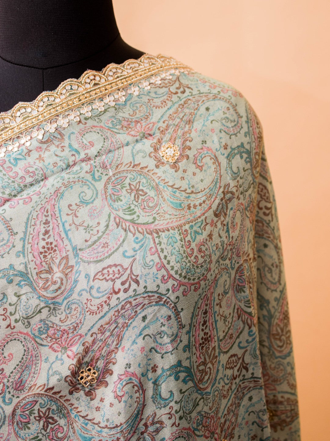 Contemporary Printed Saree With Handwork
