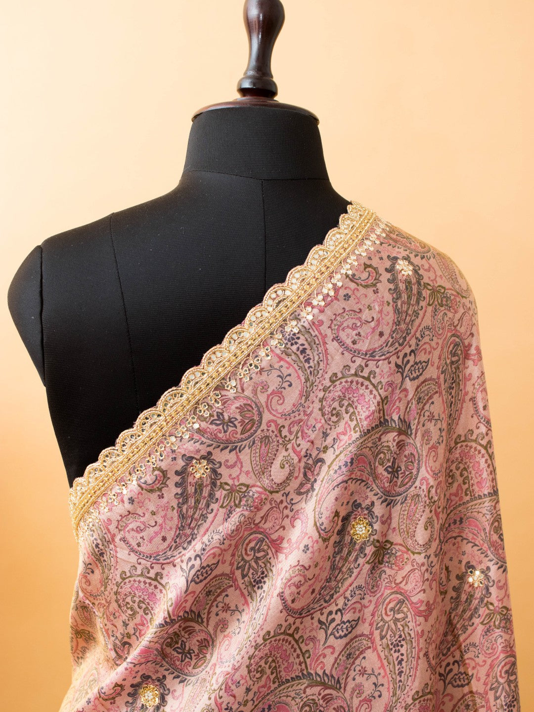 Contemporary Printed Saree With Handwork