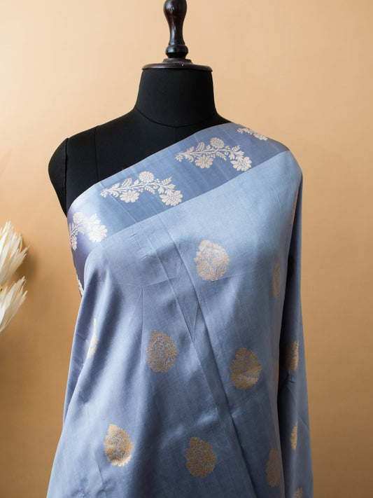 Pure Mashru Silk Contemporary Border Design