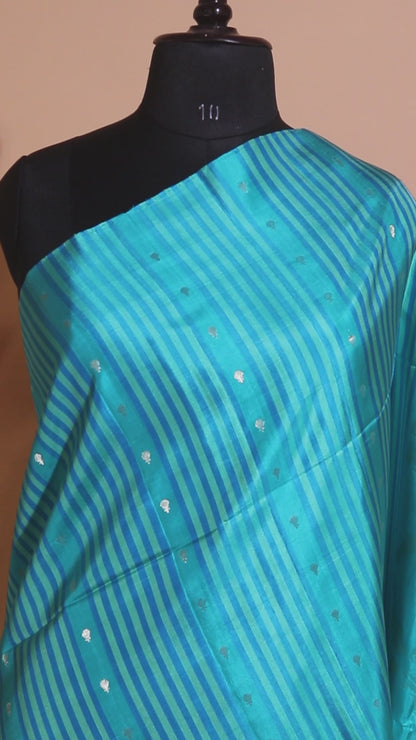 Contemporary Style Designer Sarees In Pure Silk